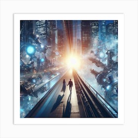 Futuristic City 12 Art Print