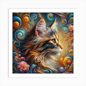 Coon Cat 3 Art Print