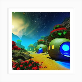 Futuristic Houses Art Print