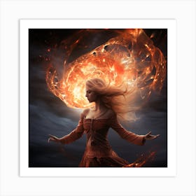 Fire Girl 1 Art Print