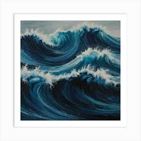 Ocean Waves 40 Art Print