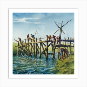 Fishing Pier Art Print