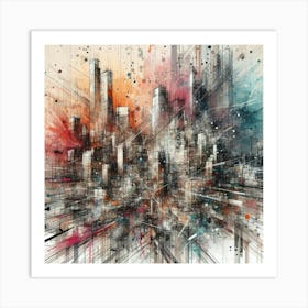 Abstract Cityscape 25 Art Print