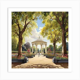 Kensington Gardens London Parks Garden 8 Painting Art 2 Art Print