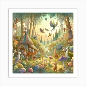 Fairy Forest 3 Art Print