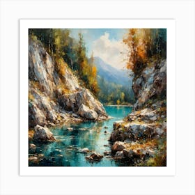 Lake In A Former Quarry Art Print