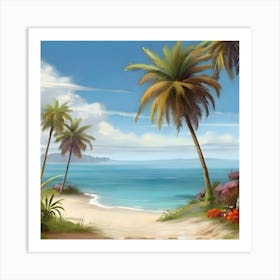 Of A Beach 1 Art Print