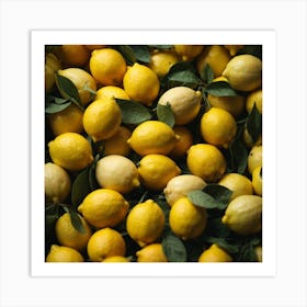 Ripe Lemons Art Print