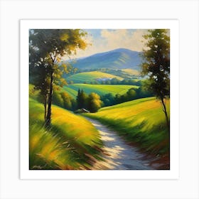 Path In The Countryside 1 Art Print