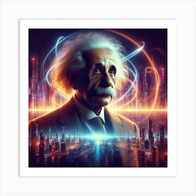 Albert Einstein 3 Art Print