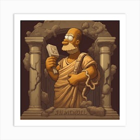 Simpsons Art Print