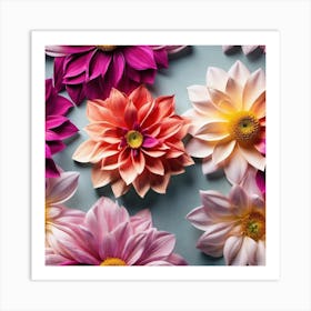 Flowers Stock Videos & Royalty-Free Footage 4 Art Print