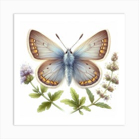 Butterfly of Thymelicus sylvestris 1 Art Print