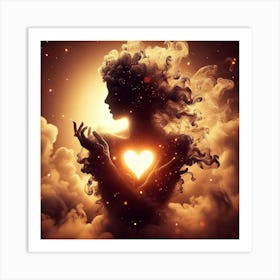 Heart Of A Woman Art Print