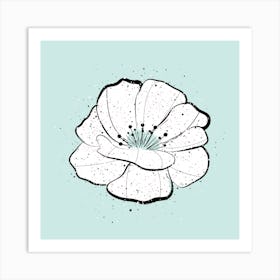 Blue Bloom Art Print