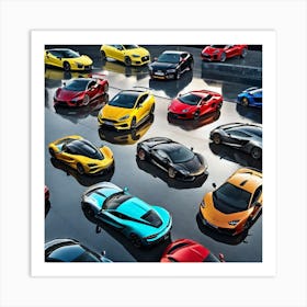 Mclaren Supercars Art Print