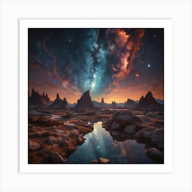 Galaxy Landscape 1 Art Print