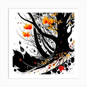 Autumn Tree Art Print