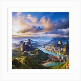 Rio De Janeiro beautiful view Art Print