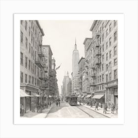 New York City Street Scene 5 Art Print