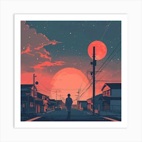 Cityscape Lofi Art Print