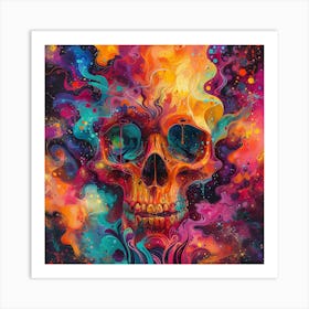 Skull Painting 17 Art Print