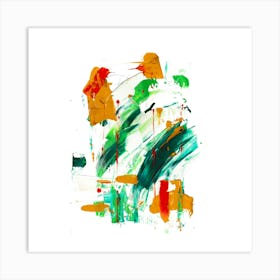 Modern Gouache Painting, Abstract Art 2 Art Print