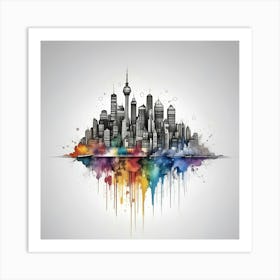 City Skyline 28 Art Print