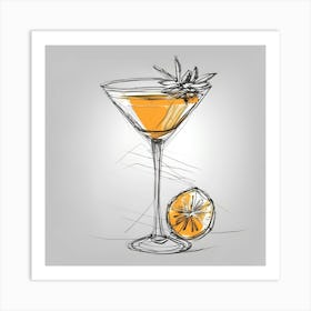 Cocktail In A Glass 2 Art Print