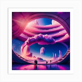 Futuristic Space Art Print