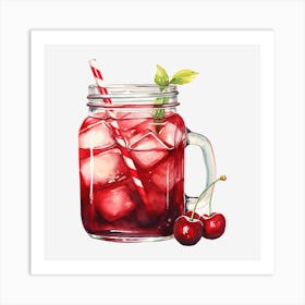 Cherry Iced Tea 3 Art Print