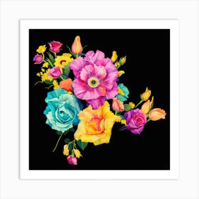 Bouquet Of Flowers Art Print