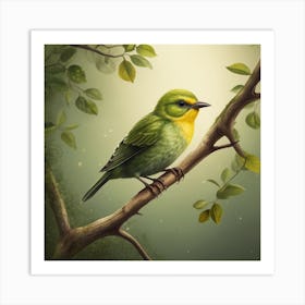 Green Woodpecker Art Print