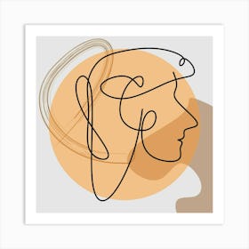 Face Abstract Poster Artistic Art Art Print