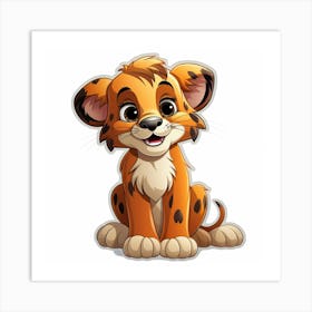 Lion Cub 52 Art Print