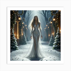 Christmas Fairy Art Print