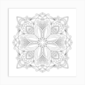 Ornamental Mandala Art Print