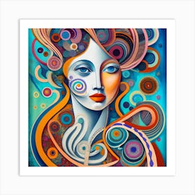 Abstract Of A Woman 2 Art Print