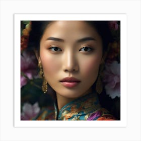 Chinese Beauty 2 Art Print