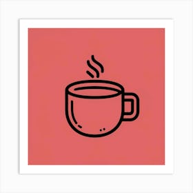 Coffee Cup Icon 4 Art Print