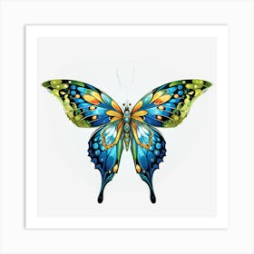 Blue Butterfly Art Print