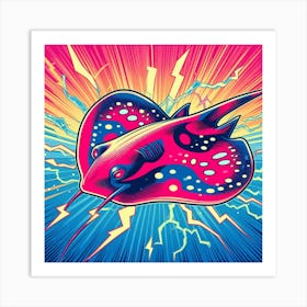 Electric Stingray, Pop Art 2 Art Print