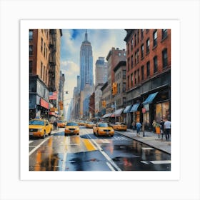 Busy New York City Art Print