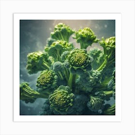 Florets Of Broccoli 11 Art Print