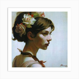 Portrait Of A Young Woman 2 Art Print