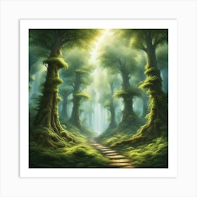 Forest Path 4 Art Print