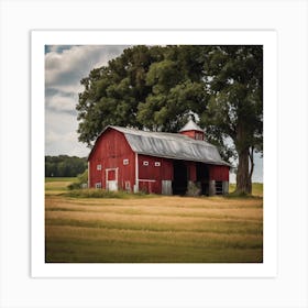 Red Barn 1 Art Print