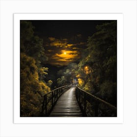 Moonlight Path Art Print