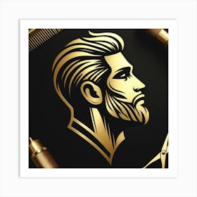 Portrait Of A Barber Art Print