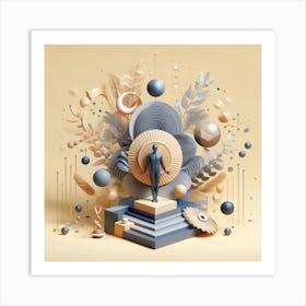 3d Illustration 2 Art Print